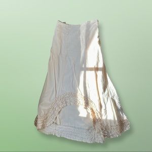 Cotton skirt interesting embellishments